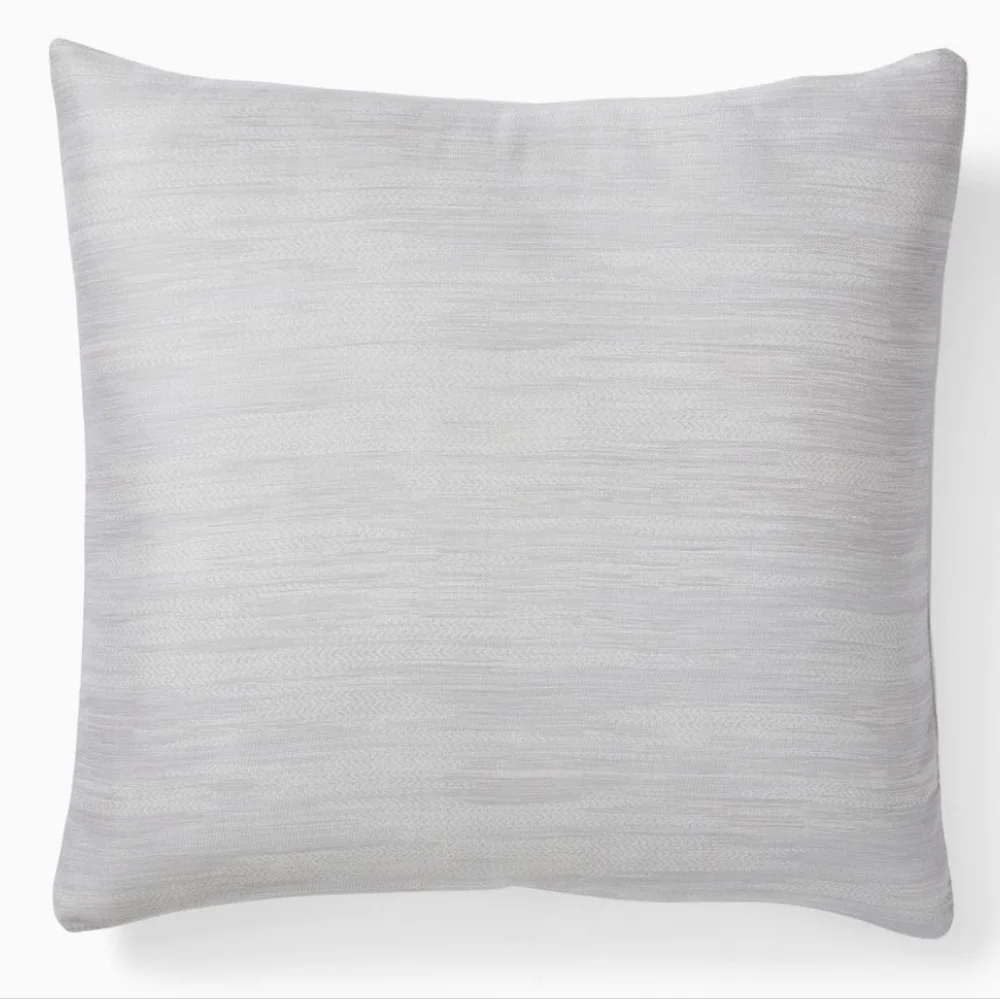 Silky TENCEL™ Striated Euro Sham, Frost Gray, Retail Price $$49.00US